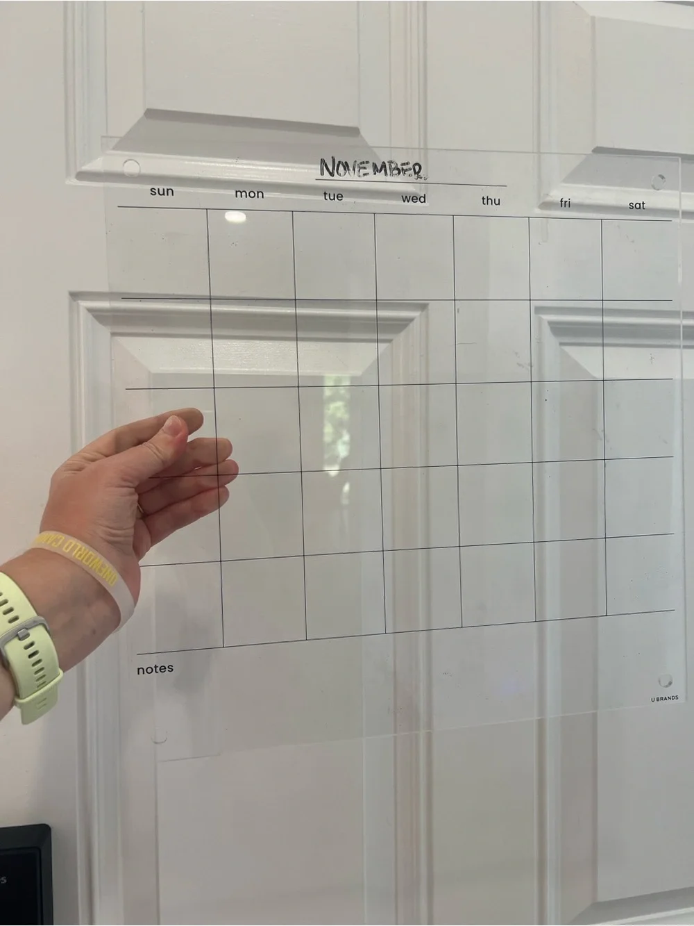 Clear Acrylic Dry Erase Monthly Calendar Board (Selling Individually)